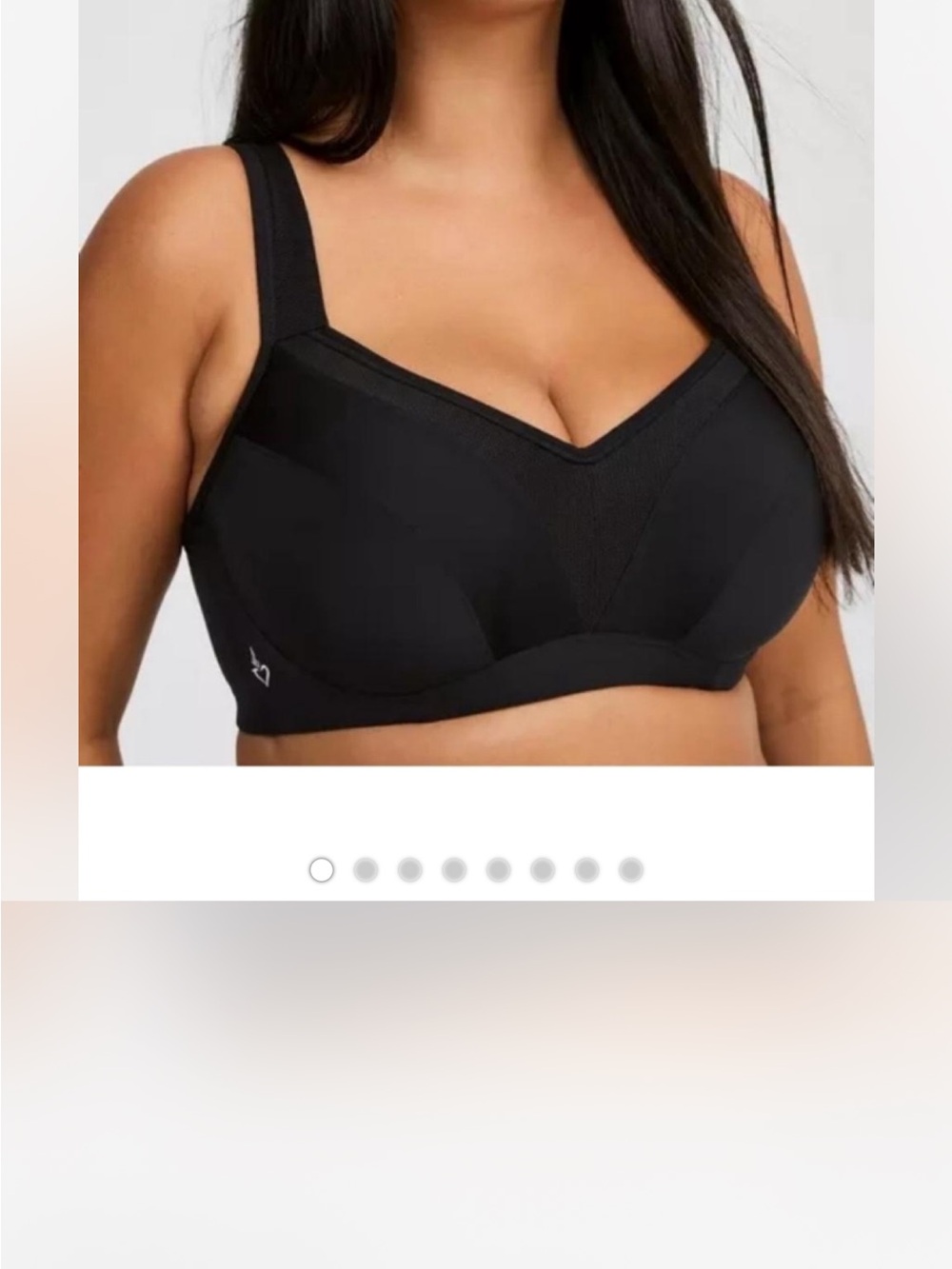 Torrid Black Mid Impact Underwire Sports Bra 38H